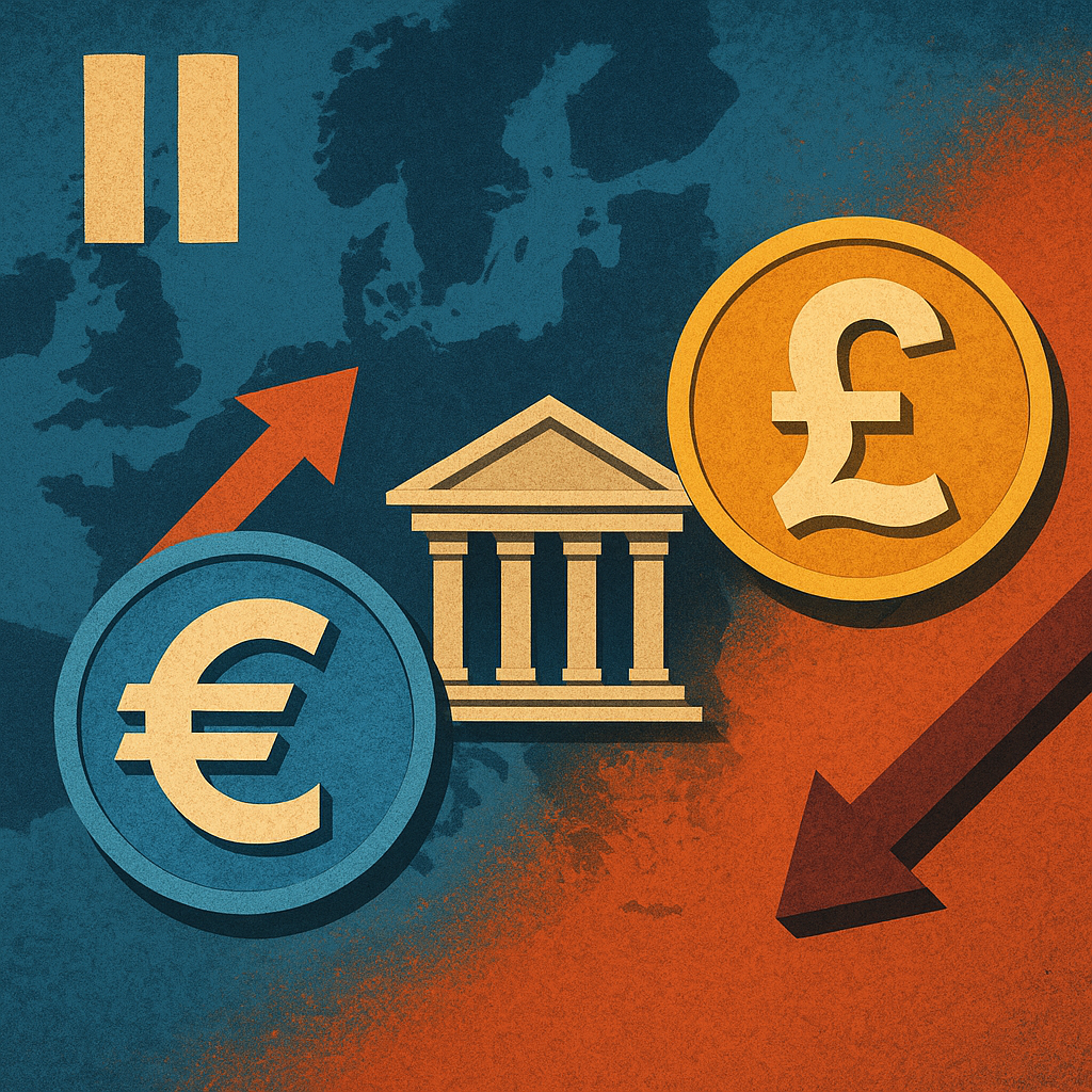 ECB Pause and UK Rate Hold Signal Diverging Paths for FX Markets as July Data Shapes Policy Outlook